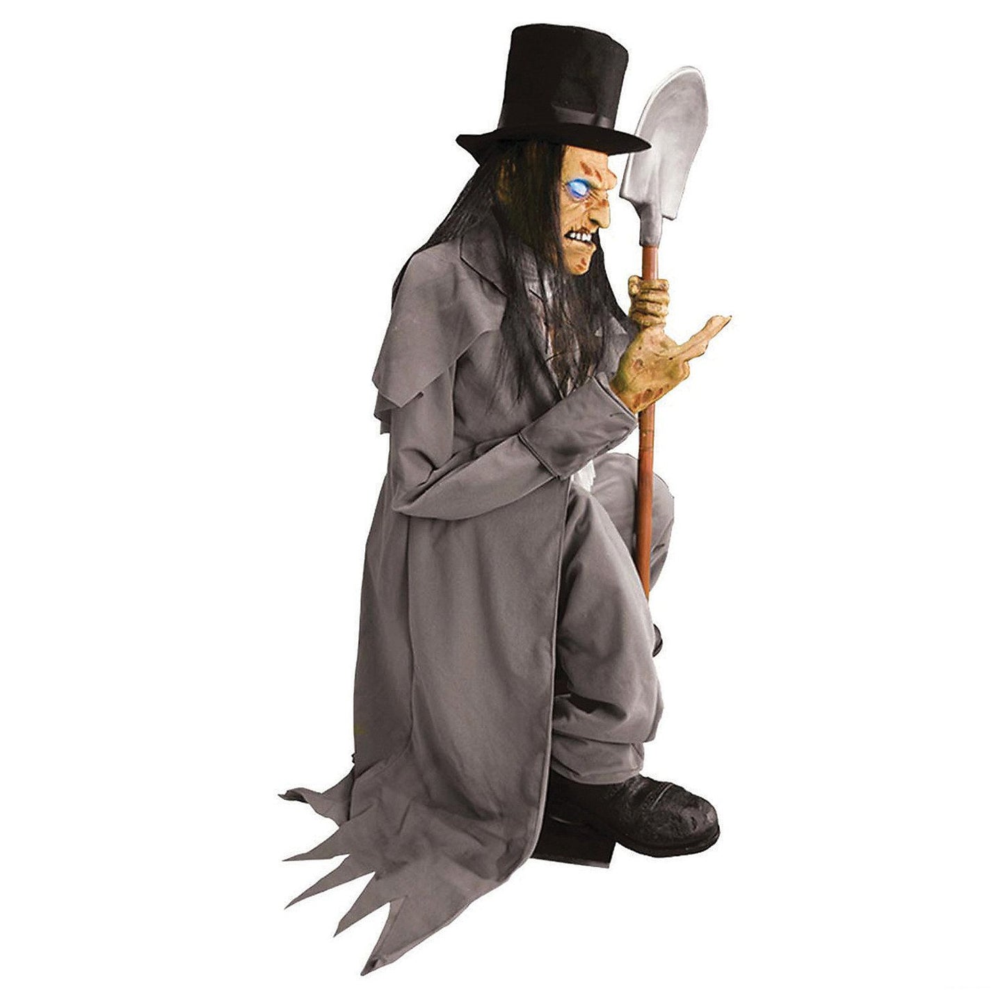 Crouching Grave Digger Halloween Decoration
