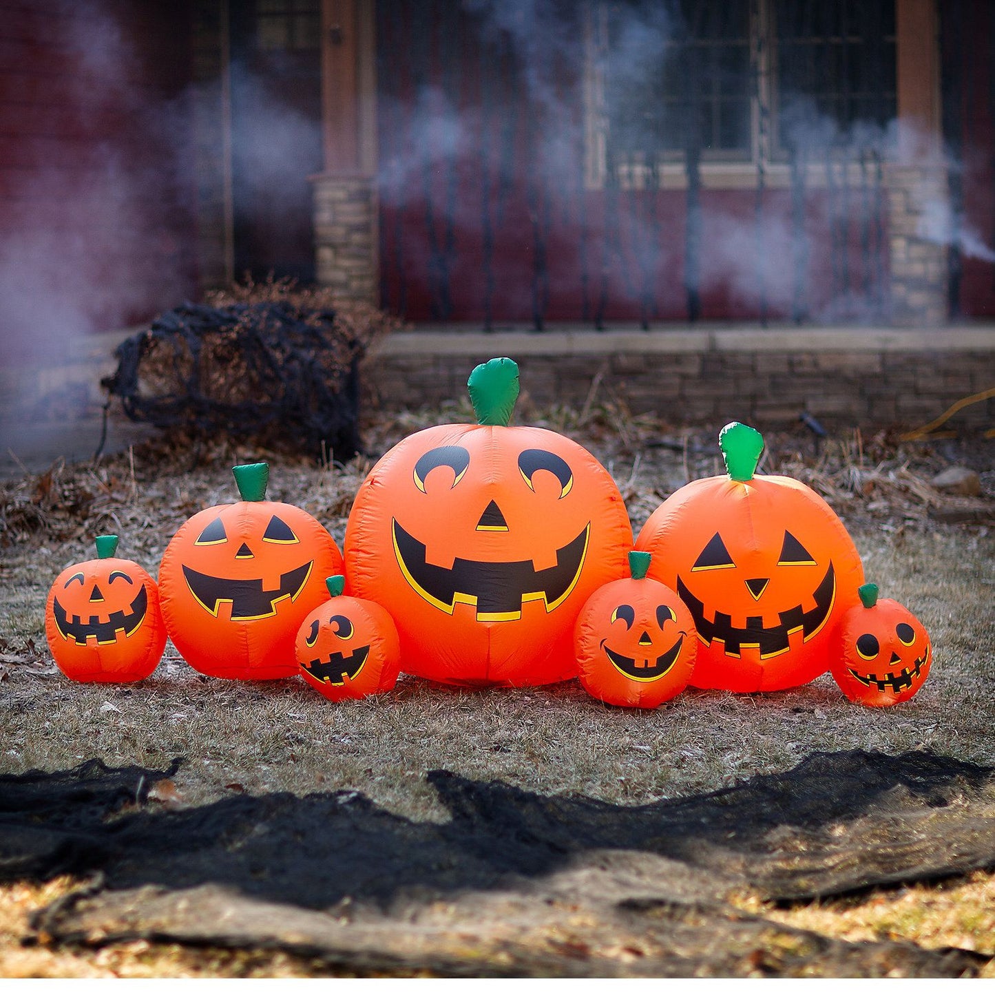 102" Blow Up Inflatable Pumpkin Patch Outdoor Yard Decoration
