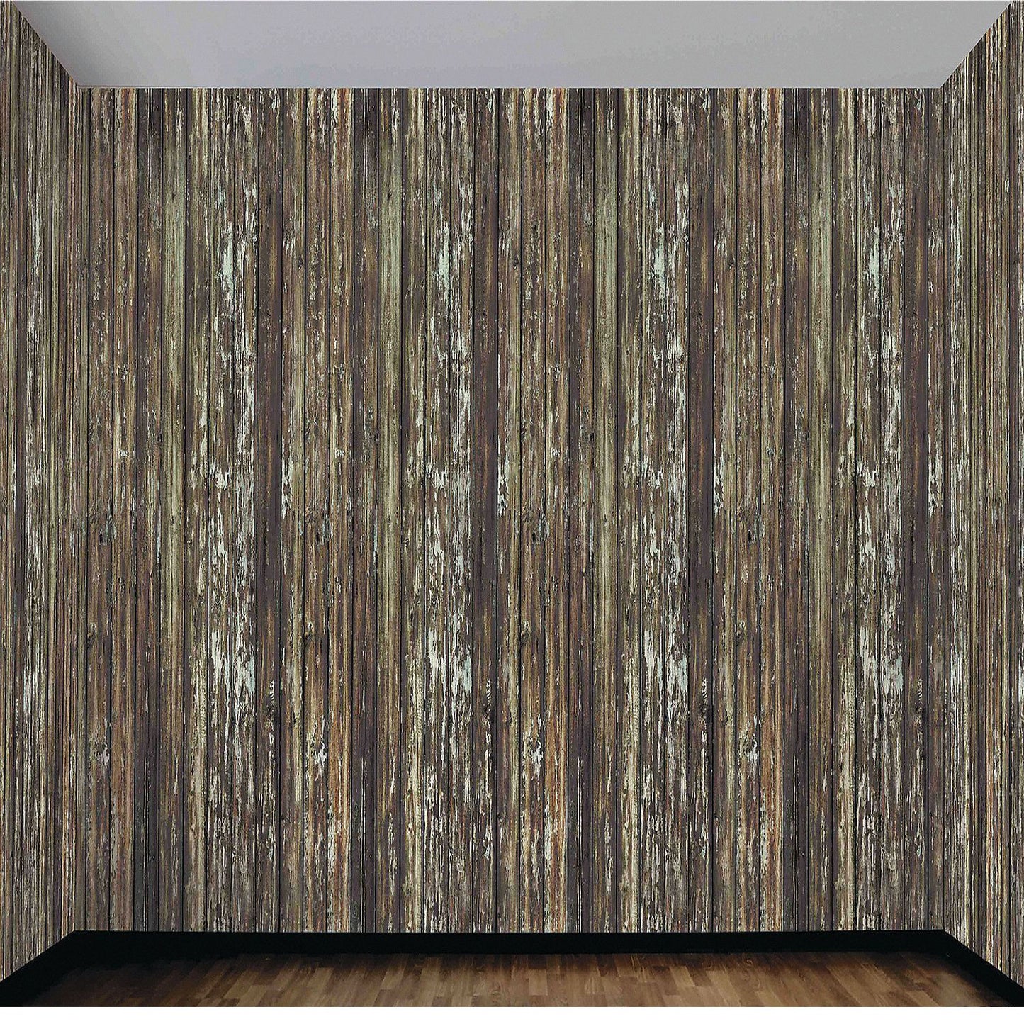 20' x 4' Wood Wall Plastic Backdrop