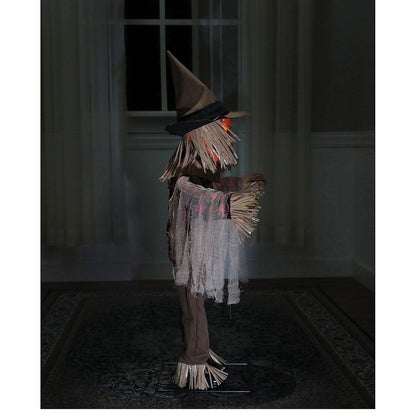 36" Twitching Scarecrow Animated Prop