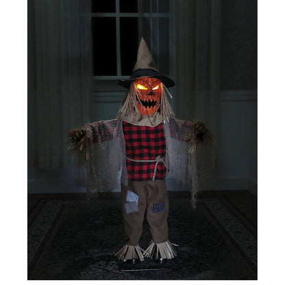 36" Twitching Scarecrow Animated Prop