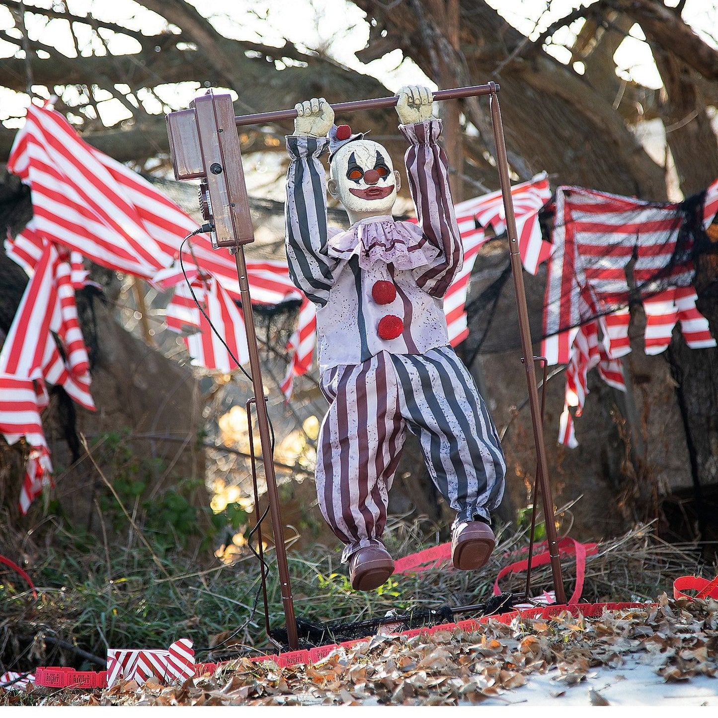 3 Ft. Animated Tumbling Clown Doll Halloween Decoration
