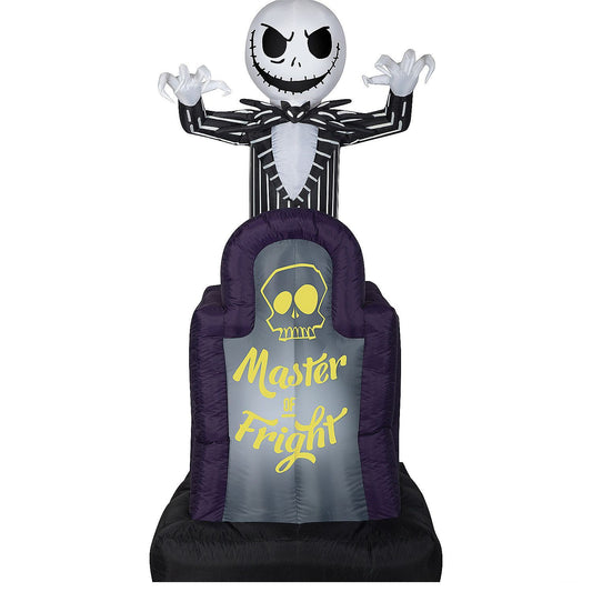 42" Blow Up Inflatable Nightmare Before Christmas Master of Fright Jack Skellington Halloween Outdoor Yard Decoration