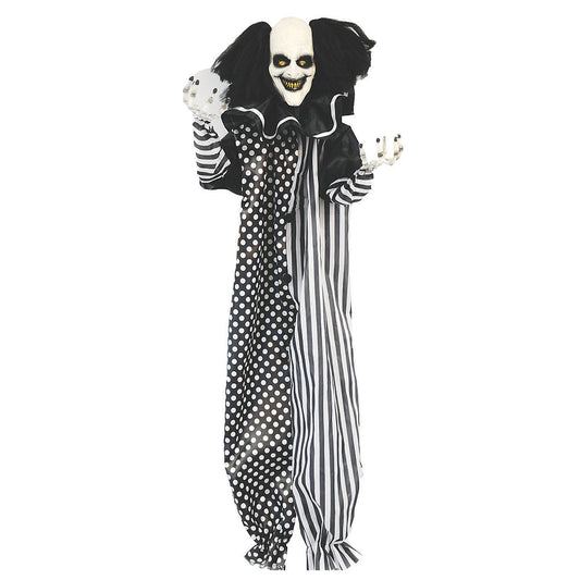 47" Hanging Light Up Clown Halloween Decoration