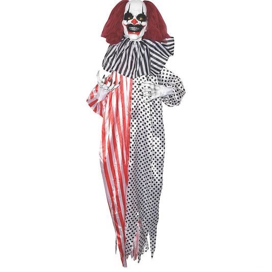 5' Hanging Shaking Clown Halloween Decoration