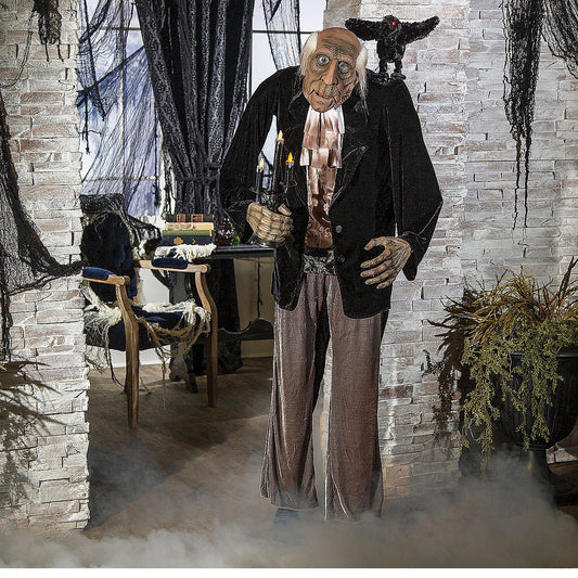 68" Animated Light-Up Butler Decoration