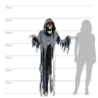 6' Hanging Animated Reaper Halloween Decoration
