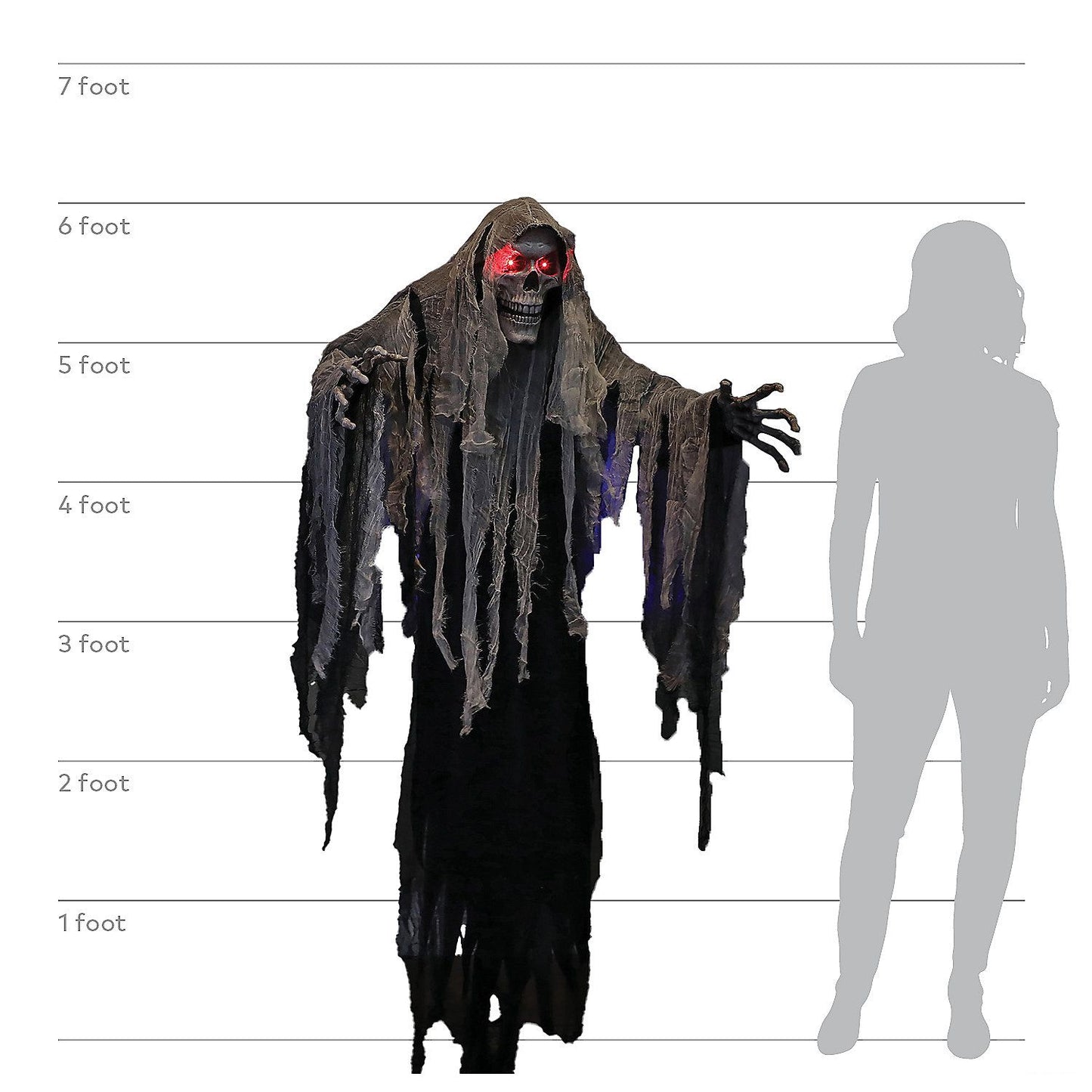 6 Ft. Hanging Reaper Halloween Decoration