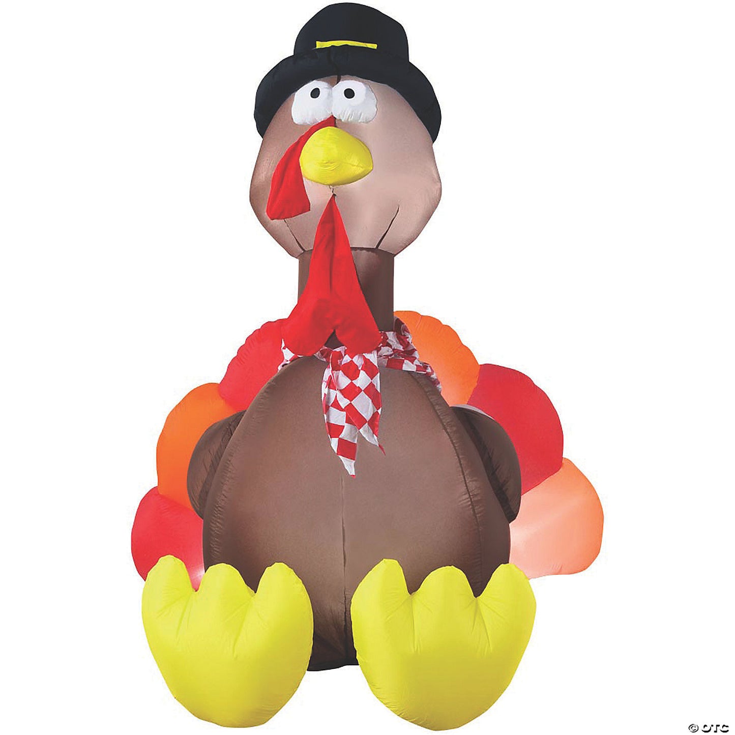 72" Blow Up Inflatable Turkey with Lights Outdoor Yard Decoration