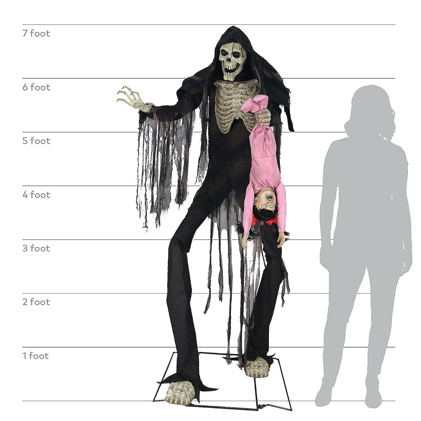 7' Animated Towering Boogey Man Prop