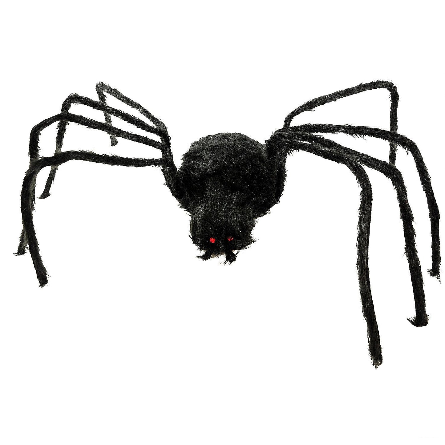 80" Black Furry Spider Decoration