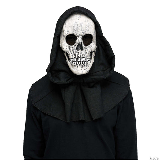 Adults Reaper Horror Mask with Black Shroud