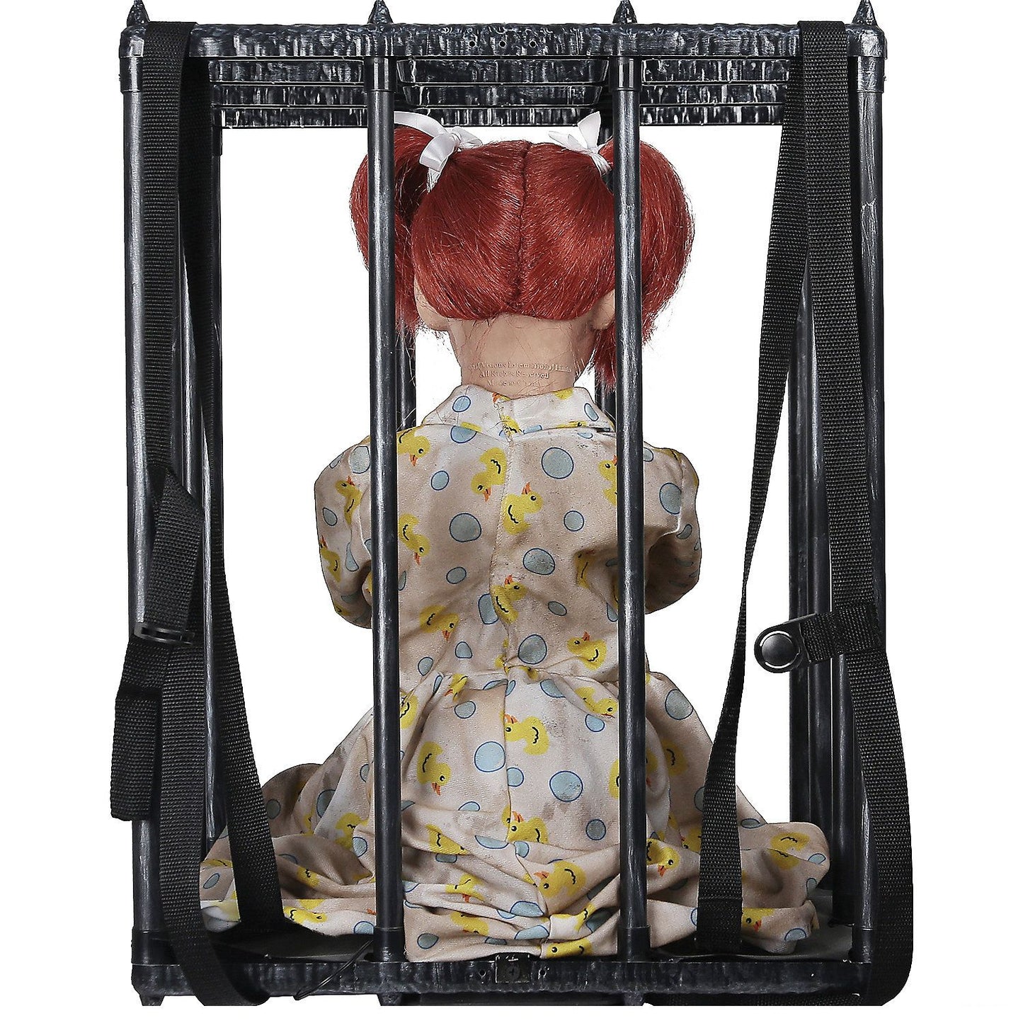 Animated Screaming Caged Kid Walk Around Accessory
