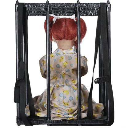 Animated Screaming Caged Kid Walk Around Accessory