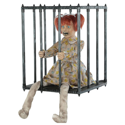 Animated Screaming Caged Kid Walk Around Accessory