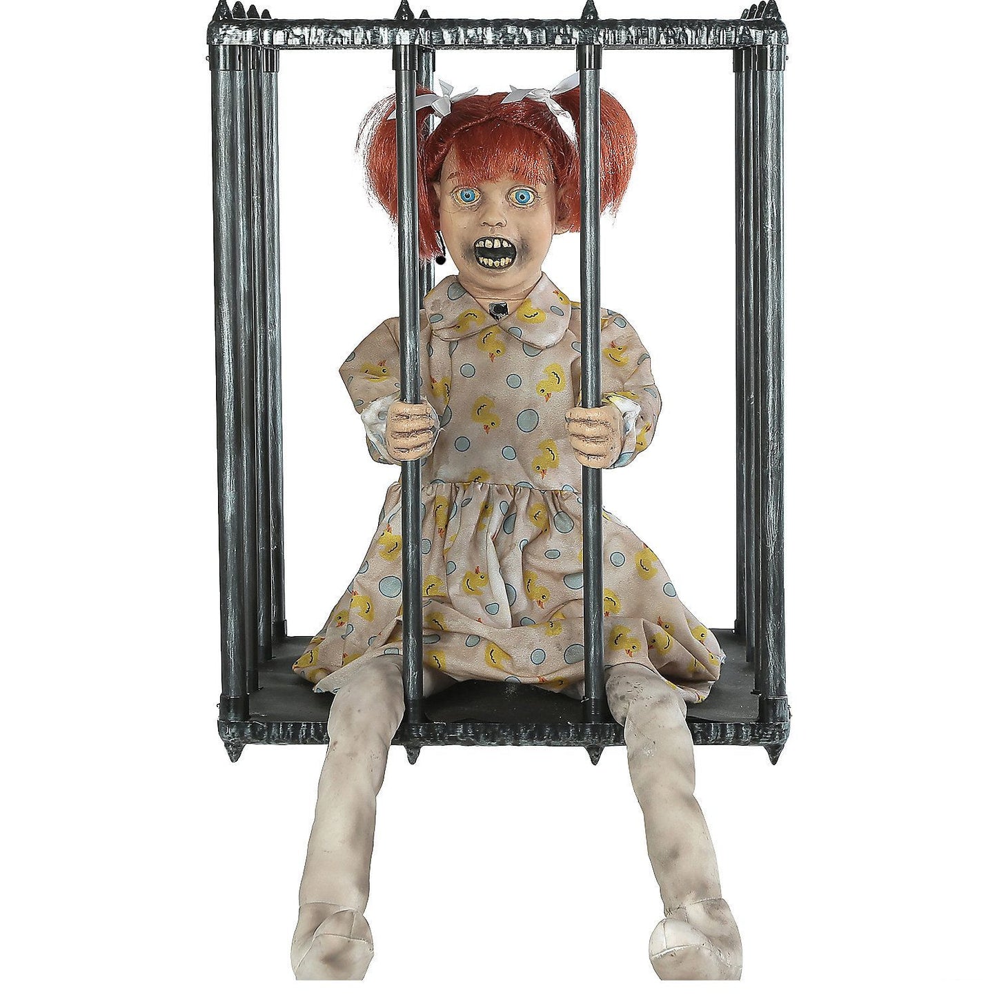 Animated Screaming Caged Kid Walk Around Accessory