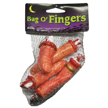 Bag O' Fingers Halloween Decoration - 5 Pc.