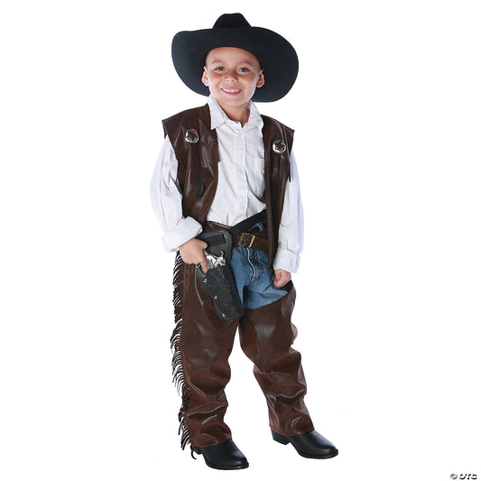 Boy's Cowboy Chaps & Vest Costume