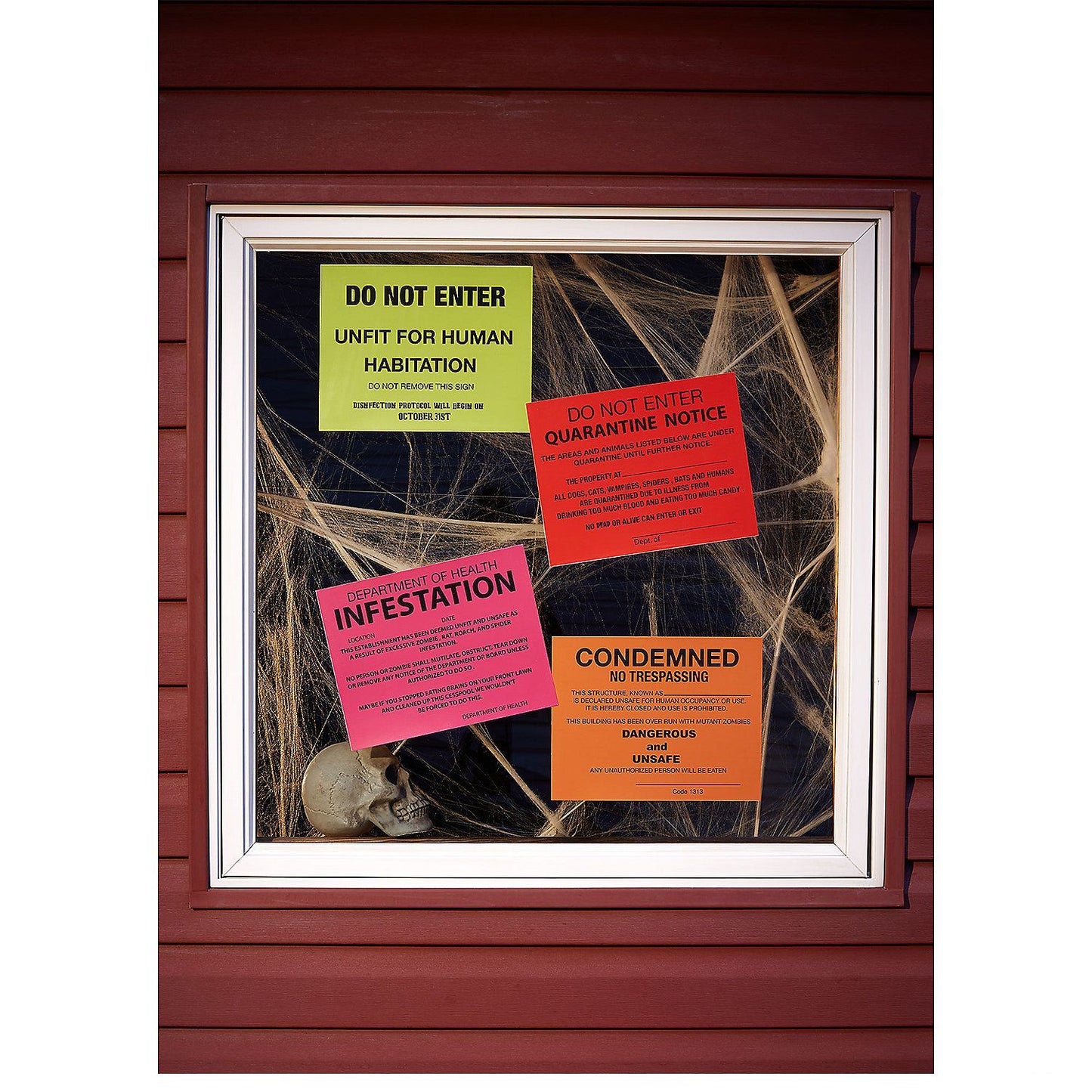 Condemned Signs 4-Pack