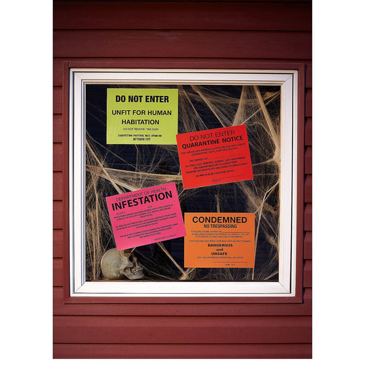 Condemned Signs 4-Pack