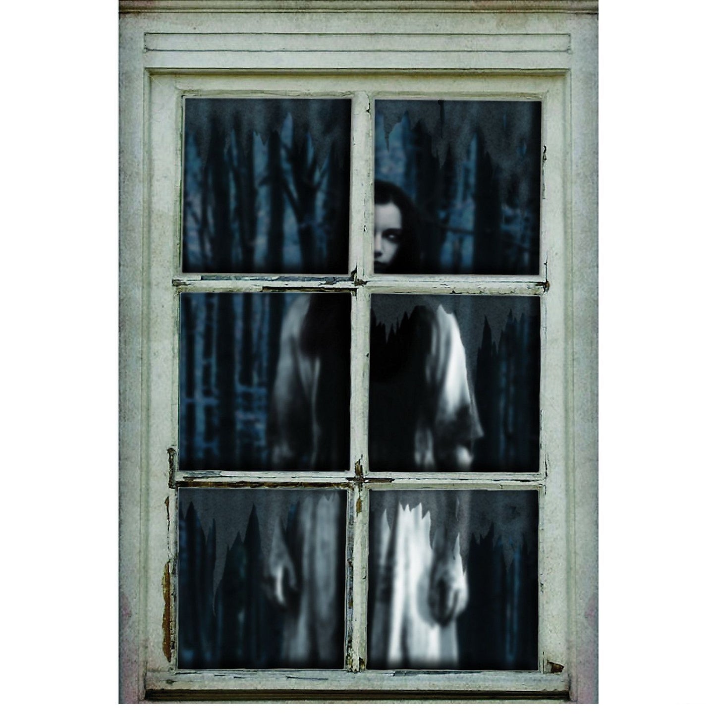 Ghostly Woman Window Decoration