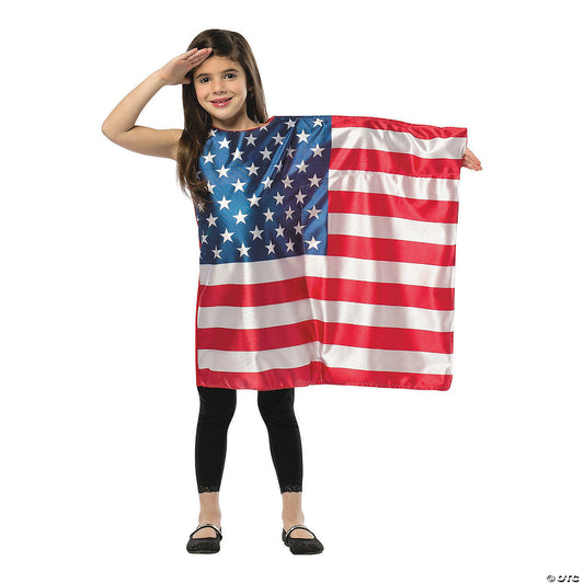 Girl's American Flag Dress Costume