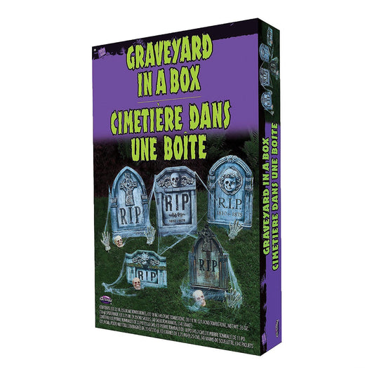 Graveyard in a Box Decoration Set - 11 Pc.