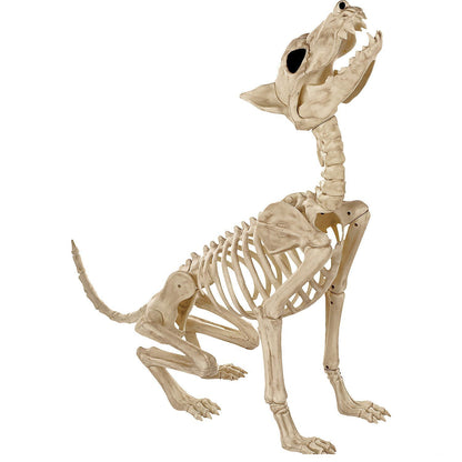 Howl At The Moon Wolf Skeleton Decoration