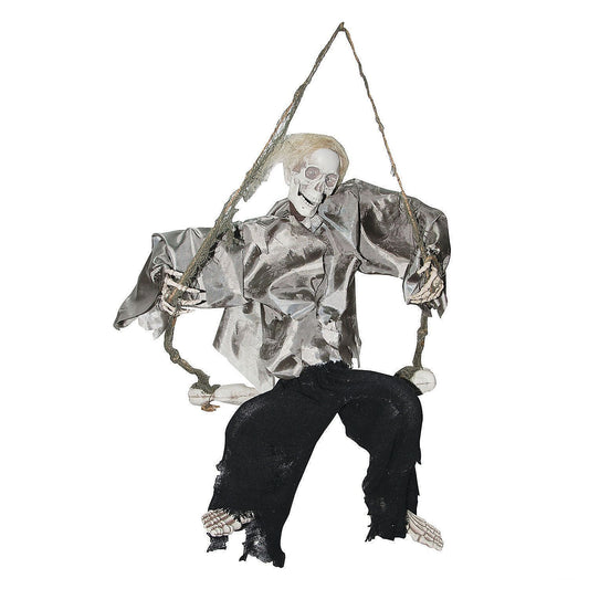 Kicking Reaper on Swing Halloween Decoration