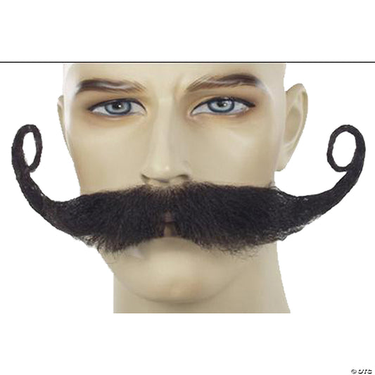 Men's Black Giant Synthetic Mustache