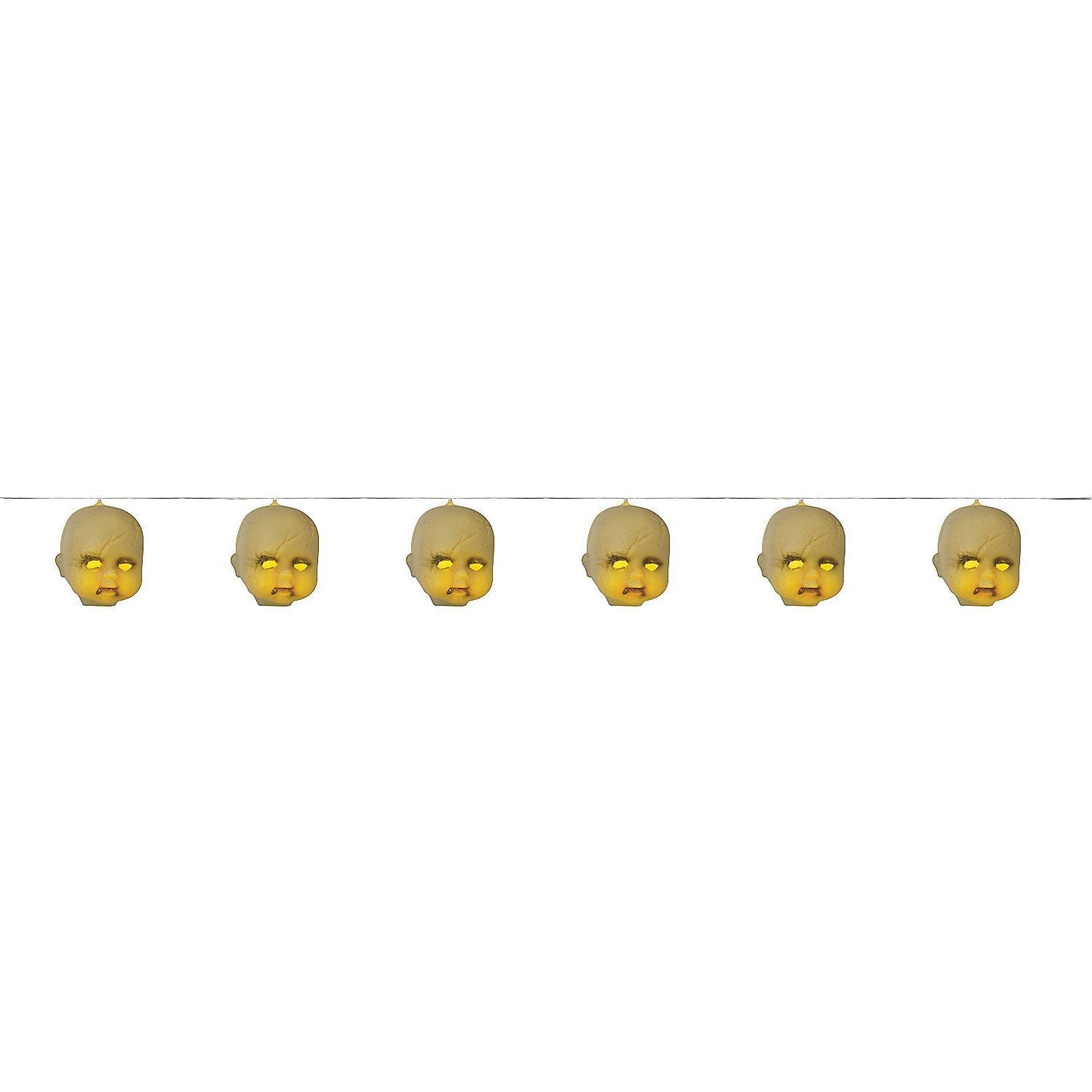 40-Inch Light-Up Baby Heads Light String – 6 Heads