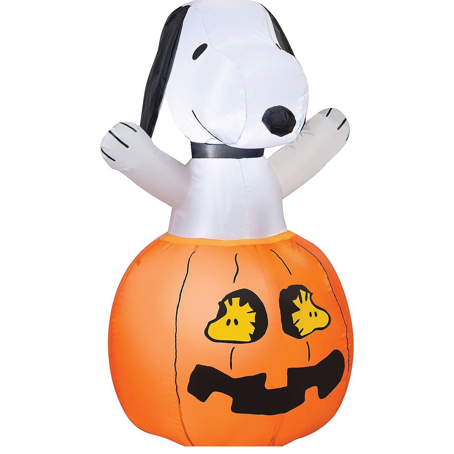 42" Blow-Up Inflatable Peanuts Snoopy Pumpkin with Built-In LED Lights Outdoor Yard Decoration