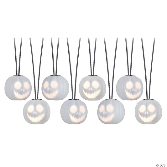 98" Jack Skellington Emote Glow White Light String Musical w/Vocals Halloween Decoration