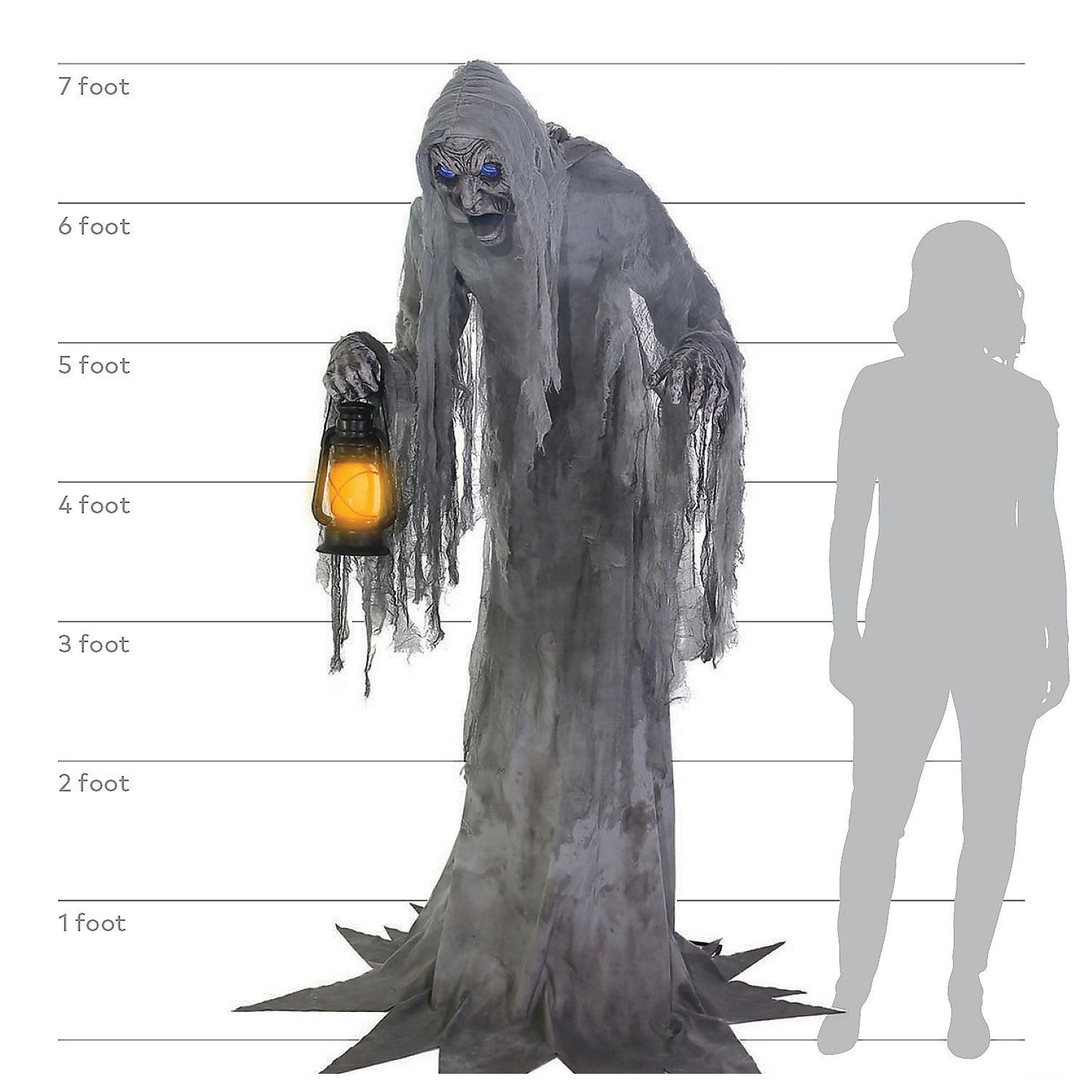 Wailing Phantom Animated Halloween Decoration